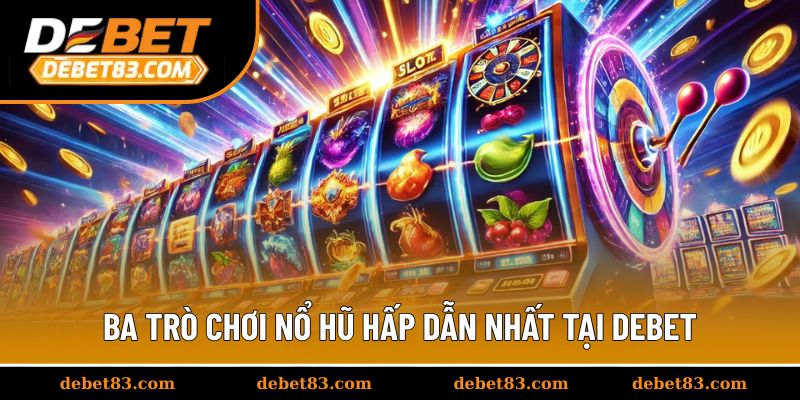 Ba trò chơi nổ hũ hấp dẫn nhất tại Debet