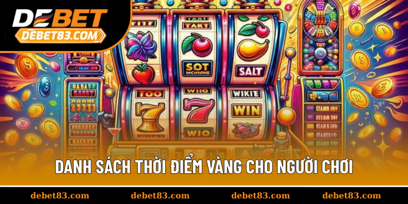 Danh sách thời điểm vàng cho người chơi